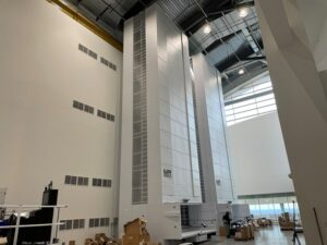 This automated storage and retrieval system used in Modula’s own Franklin, Ohio, facility is 52 feet tall and includes 100 trays for storage.